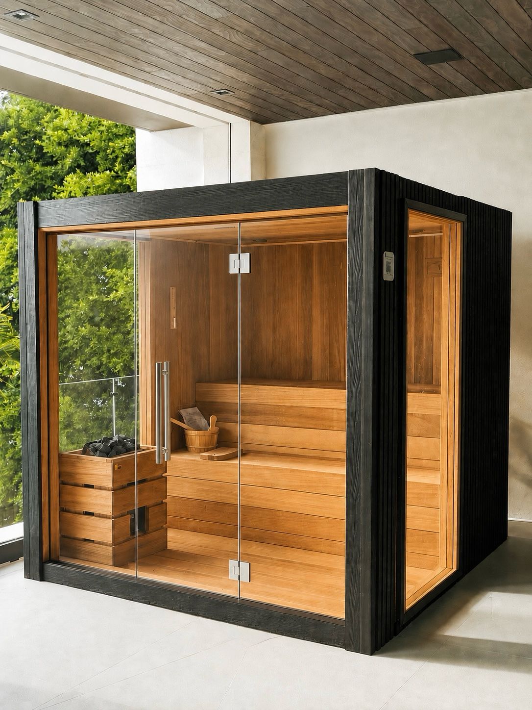 Autana - 4-6 person Indoor & Outdoor Traditional & Infrared Sauna