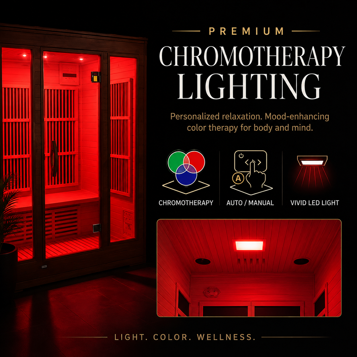 Luma - 2 person Indoor Infrared Sauna + Red Light