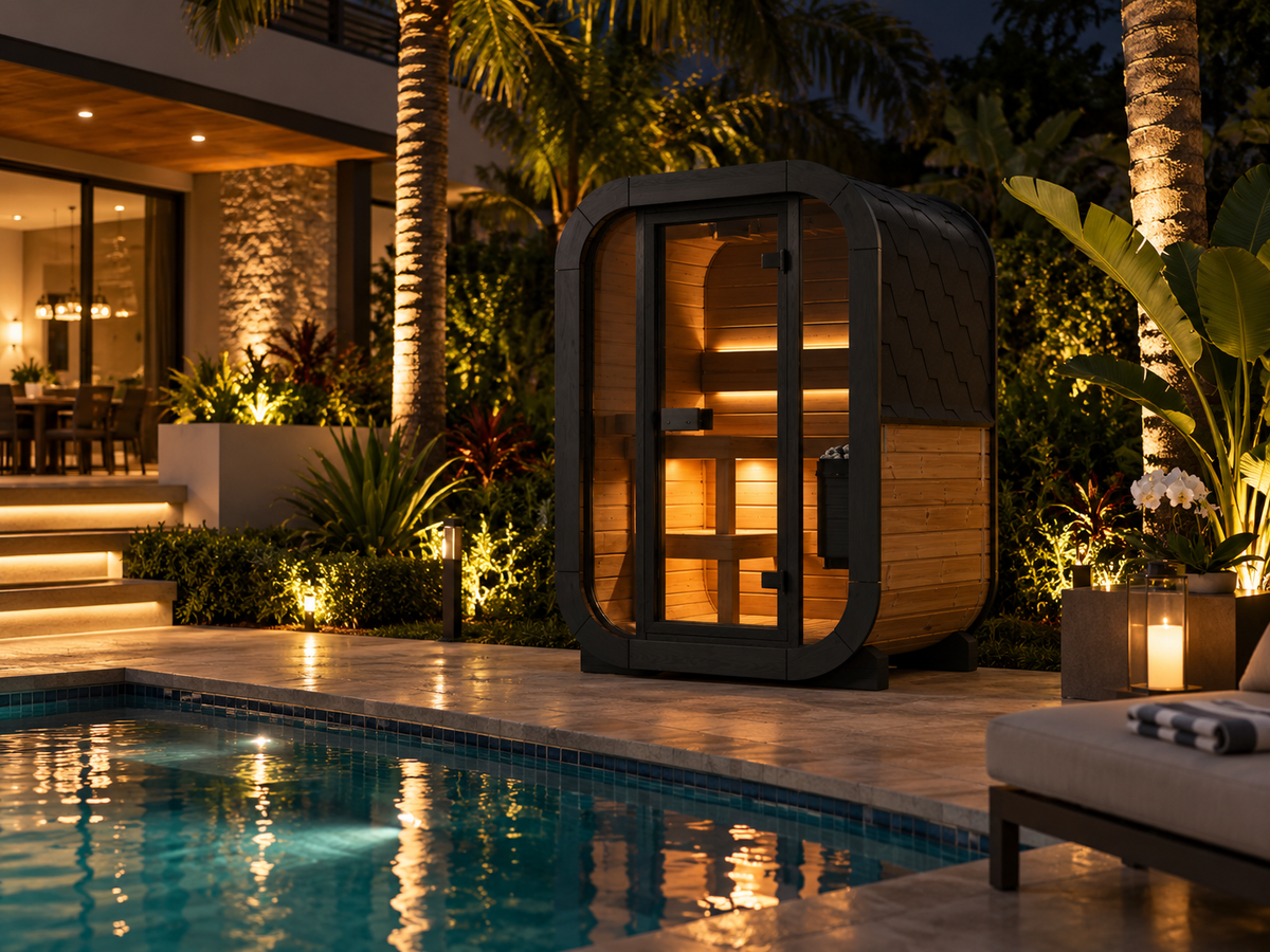 SaunaLife Model CL3G - 2-person Outdoor Traditional Sauna