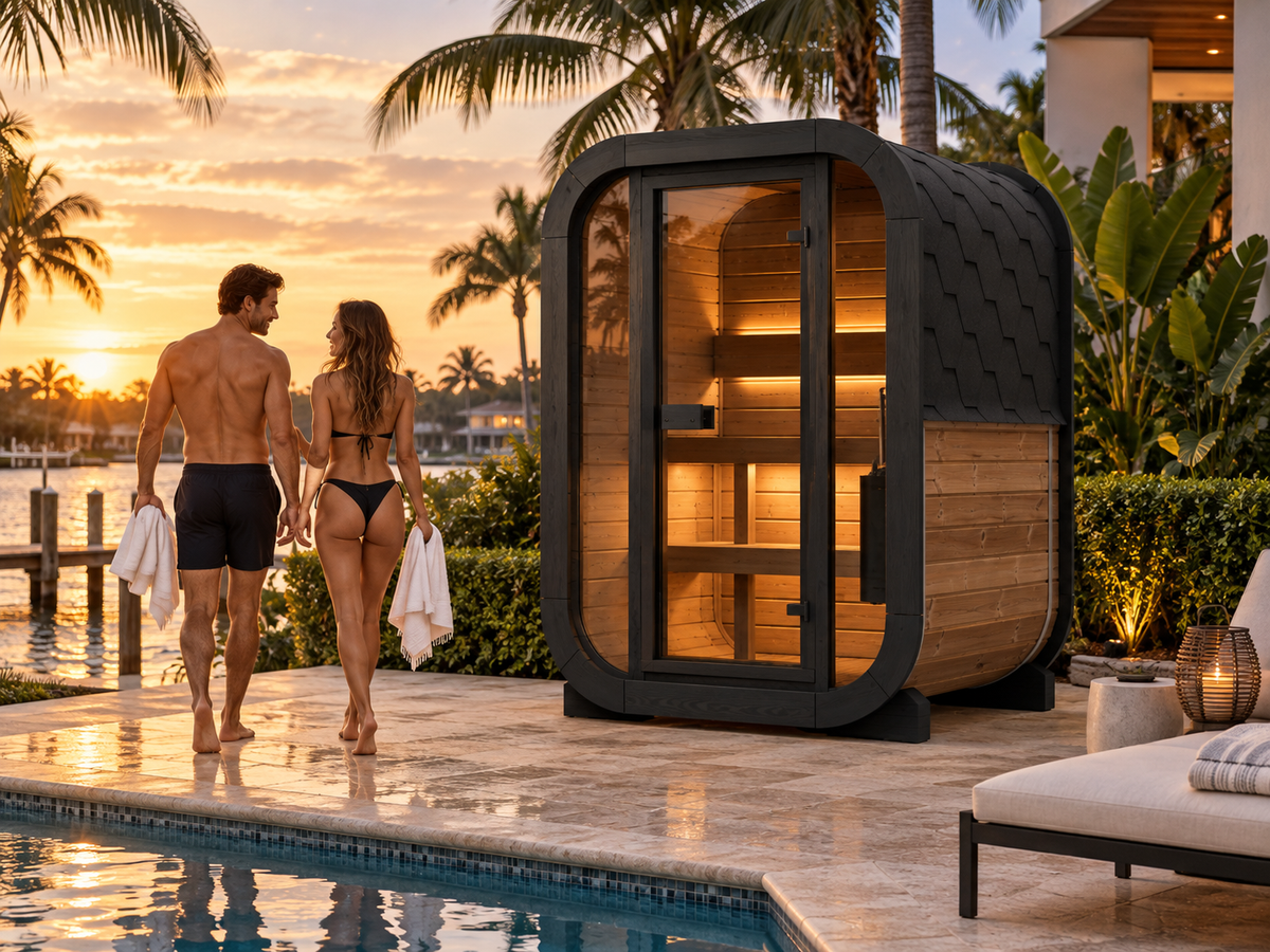 SaunaLife Model CL3G - 2-person Outdoor Traditional Sauna