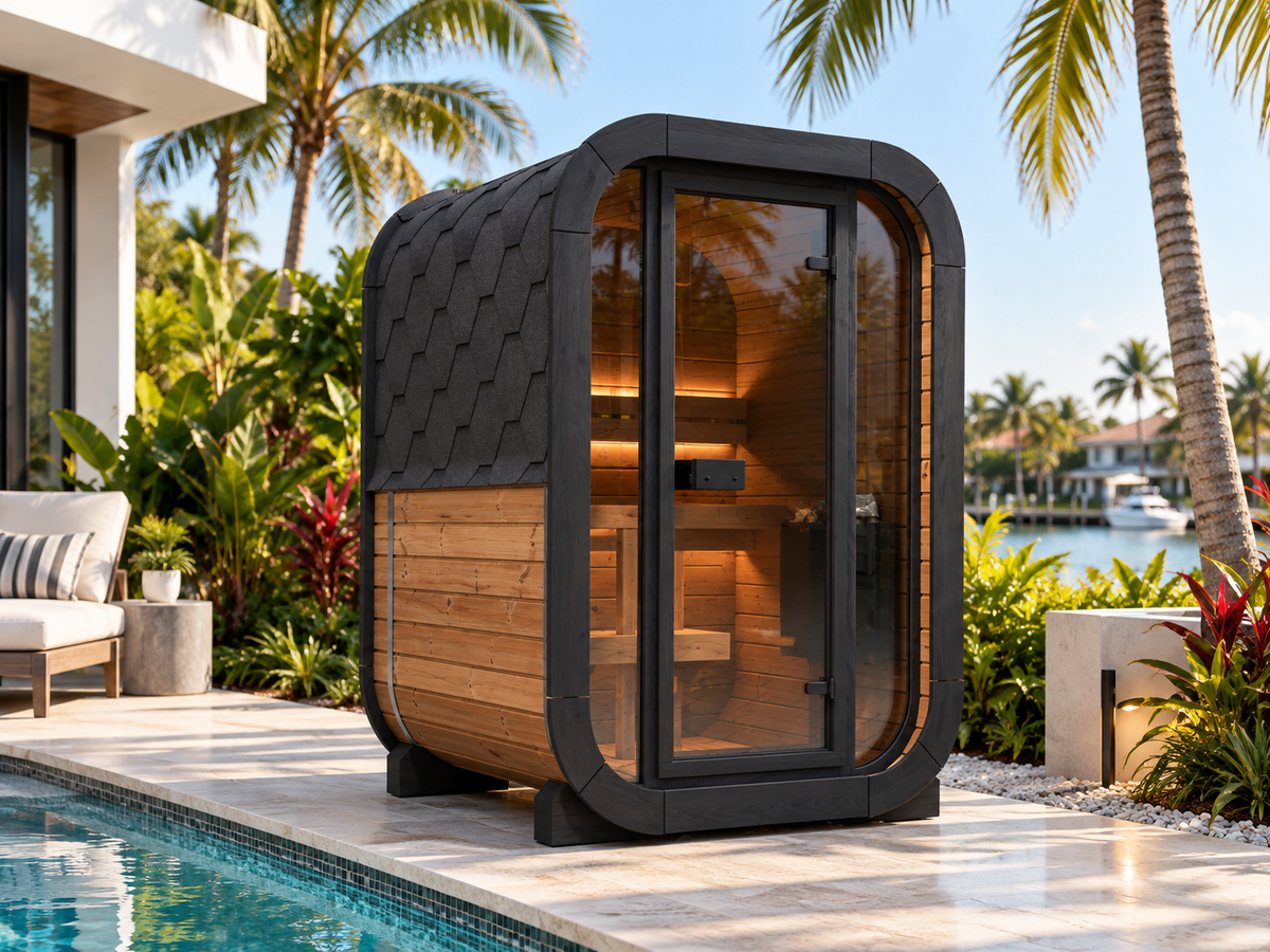 SaunaLife Model CL3G - 2-person Outdoor Traditional Sauna