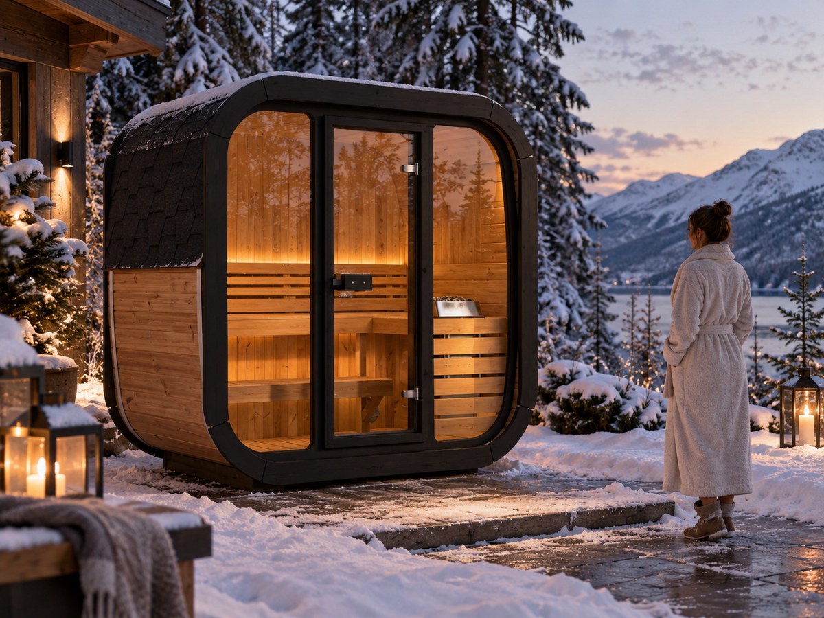 SaunaLife Model CL4G - 3-person Outdoor Traditional Sauna